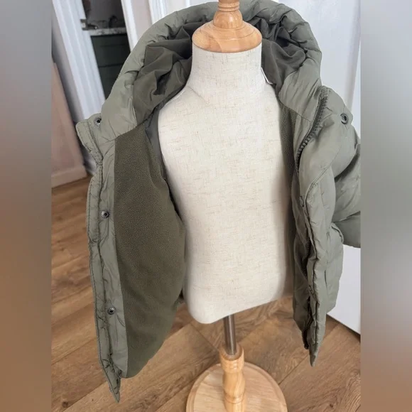 Zara Kids Khaki Puffer Coat - Picture 3 of 5